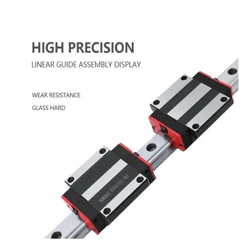 Vista 4 de Linear Guides 2Pcs 2000-2500mm Rails HGR20 HGR25 Rail + 4Pcs HGH25CA HGH20CA Slides Carriages(2 Rails 4 HGH20CA,2000mm)