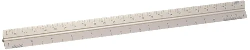 Vista 2 de ALVIN Aluminum Architect Triangular Scale Model 2200M-1 Regla para dibujo y dibujo, ideal para estudiantes y profesionales, arquitectos