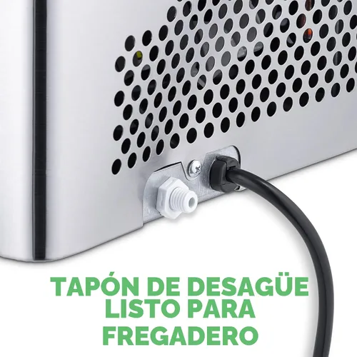 Vista 6 de Luma Clear Cube Ice Maker Máquina Portátil de Hielo para Encimera Primeros Cubos en 15 Minutos, 40 Libras de Hielo en 24 Horas Diseño de Acero