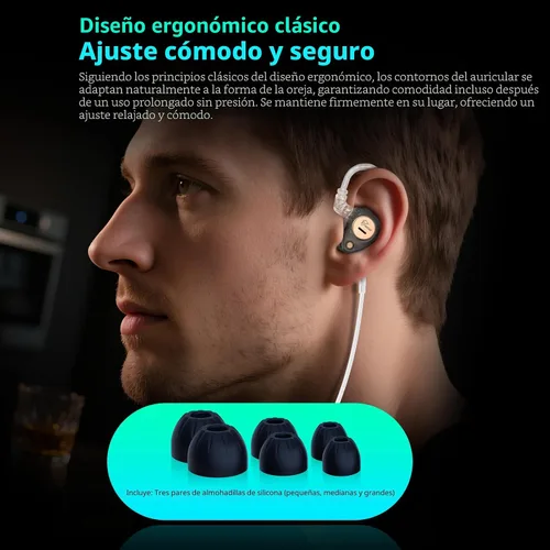 Vista 9 de KZ Taurus iems para juegos con micrófono, negro transparente claro negro