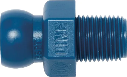 Vista 2 de Loc-Line Componente de manguera de refrigerante, copolímero de acetal, conector, 1/2" BSPT, 1/2" manguera ID (paquete de 50)