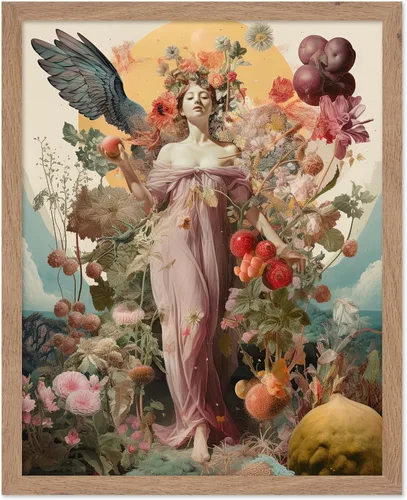 Vista 45 de Poster Master Póster OVNI – Impresión de mujer enmascarada – Arte extraterrestre – Arte surrealista – Arte de ciencia ficción – Regalo para hombres