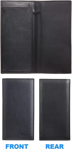 Vista 4 de CASMONAL Vegan Leather Checkbook Cover For Men & Women Checkbook Holder Wallet RFID Blocking