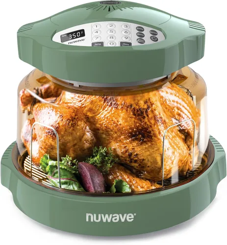 Vista 12 de Nuwave Horno infrarrojo Pro Plus 2, encimera, convección, cocina fresca o congelada, sin descongelación ni precalentamiento, cocina saludable, calor