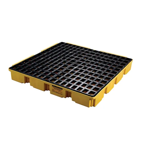 Vista 15 de Eagle Plataforma modular para derrames de un tambor, 26.25"x26"x6.5", sumidero de 15 galones, bandeja de contención de capacidad de carga de 2,000