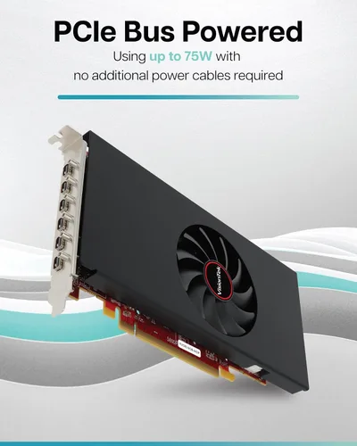 Vista 13 de VisionTek Tarjeta gráfica AMD Radeon RX 580 8GB GDDR5 6X Mini DP