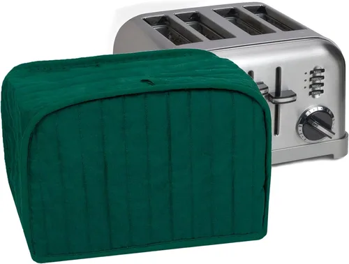 Vista 8 de Funda RITZ Premium Universal para tostadora de dos rebanadas, 11.25" x 5.75" x 7", de poliéster y algodón acolchado, protector contra huellas Negro