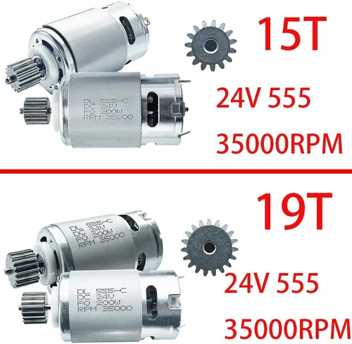 Vista 3 de 12V RS550 30000RPM 00968-9015 Motor 7R de alta velocidad (15T) para ruedas eléctricas niños paseo en coche actualización para Fisher Price/Jeep