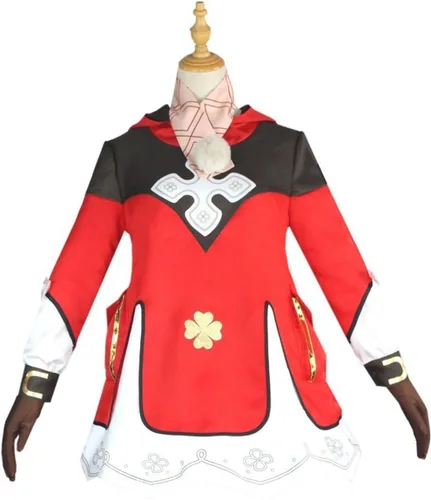 Vista 3 de Disfraz de cosplay de Genshin Klee, conjunto completo (M)