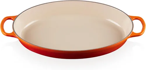 Vista 12 de Le Creuset - Cacerola ovalada de hierro fundido esmaltado Signature, 3 cuartos, modelo Caribbean