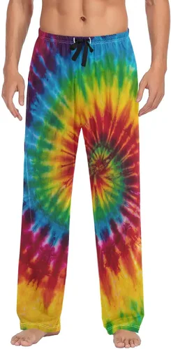 Vista 35 de Ollabaky Pantalones de pijama para hombre, pantalones de pijama con bolsillos, pantalones de descanso para hombre Multi 01