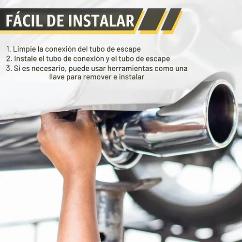 Vista 6 de X AUTOHAUX - Tubo de escape con mandril para coche, codo doblado, tubo de acero inoxidable 304, reductor concéntrico de 2.5" DE a 3" DE, 2 piezas