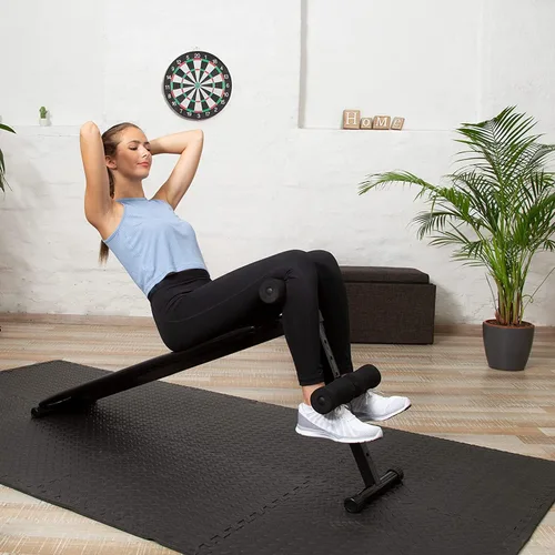 Vista 3 de Febyyer Tapete de espuma suave entrelazado – Juego de 20 azulejos protectores de suelo de gimnasio, alfombrillas de ejercicio EVA rompecabezas