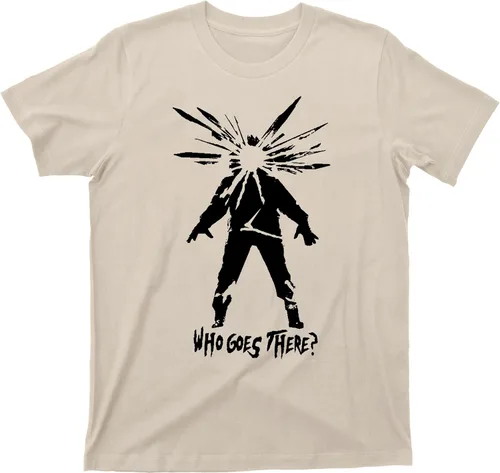 Vista 3 de The Thing Who Goes There - Camiseta de película de terror de ciencia ficción de los años 80