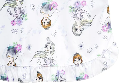 Vista 5 de Disney Camisón de Frozen para niñas, hermanas florales, talla 8, Floral