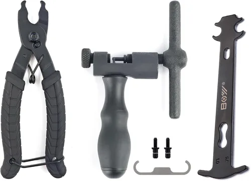 Vista 11 de Kit de herramientas de cadena universal para bicicleta con rompevicicletas, alicates de eslabones de cadena principal, buscador de cadena, eslabón