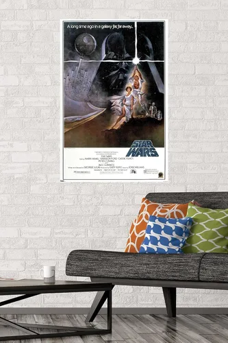Vista 2 de Trends International 24X36 Star Wars: A New Hope - Póster de pared original de una hoja, 24" x 36", versión sin marco