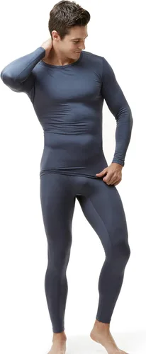 Vista 9 de TSLA Conjunto de ropa interior térmica para hombre, pantalones largos con forro polar suave, capa base cálida de invierno, parte superior e inferior