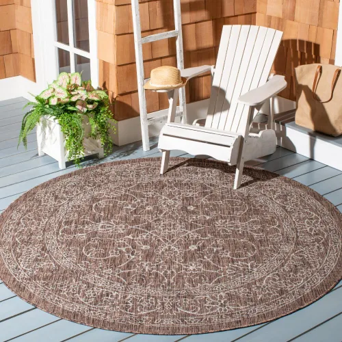 Vista 53 de SAFAVIEH Alfombra lavable al aire libre, colección Courtyard - 2'3" x 5', azul aguamarina y gris, no desprende pelusa y fácil limpieza, ideal