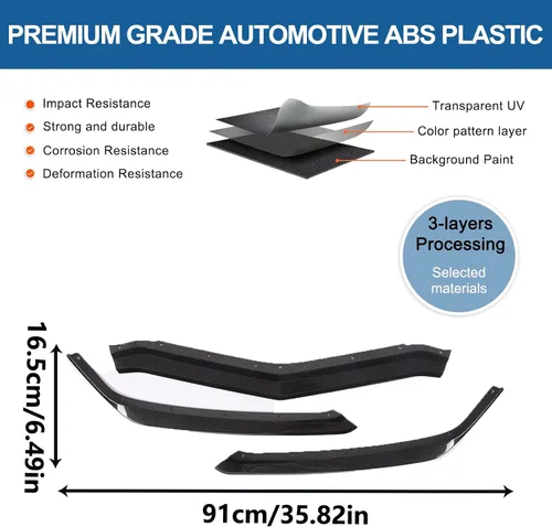 Vista 6 de Parachoques delantero de repuesto para parachoques inferior compatible con Chevrolet Corvette C8 GM Z51 2020-2024 Parachoques delantero, entrada