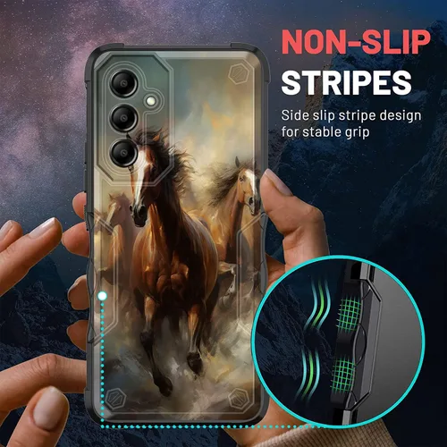 Vista 601 de Funda para Galaxy A14 5G, [Doble Capa][Protección contra Caídas de Grado Militar de 10 Pies] [Antideslizante] Funda Resistente a Prueba de Golpes