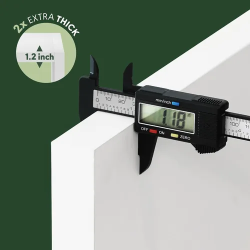 Vista 3 de Furinno Estantería para cubículos, estantería apilable, organizador de almacenamiento en cubos con parte trasera abierta, extragruesa, 15.8 x 15.8 x