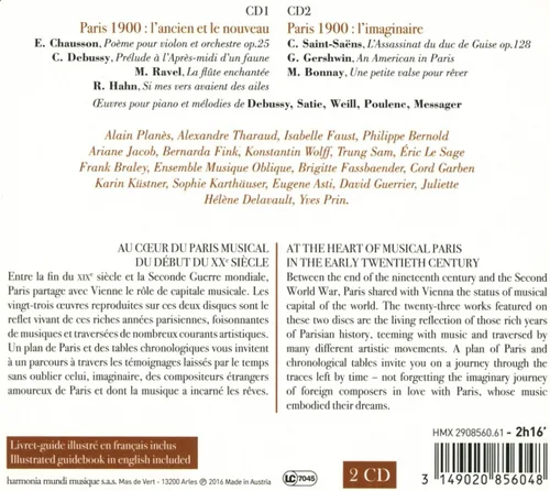 Vista 2 de Paris 1900 - Debussy, Ravel, Saint-Saëns & Satie