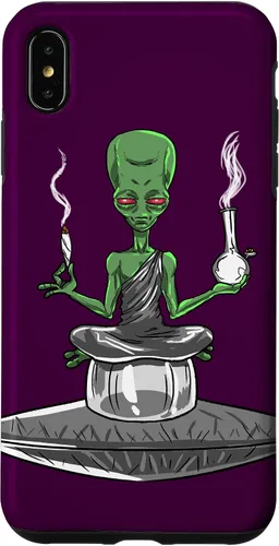 Vista 11 de Alien Smoker Bong Funny ET 420 Weed Space - Funda de regalo para iPhone 17