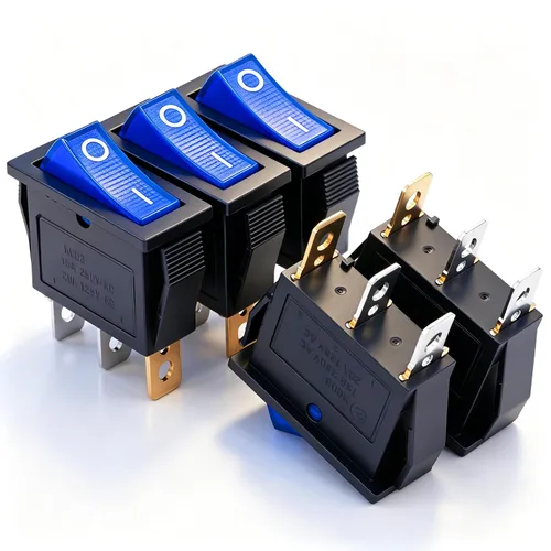 Vista 24 de Twidec /6 interruptores basculantes de 12 V de encendido/apagado de barco CA 6A/250V 10A/125V SPST 2 pines 2 posiciones interruptor de palanca