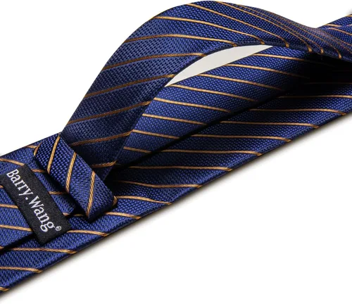 Vista 91 de Barry.Wang Juego de corbatas para hombre, corbata de seda a rayas, tejido a cuadros, gemelos formales, negocios, boda
