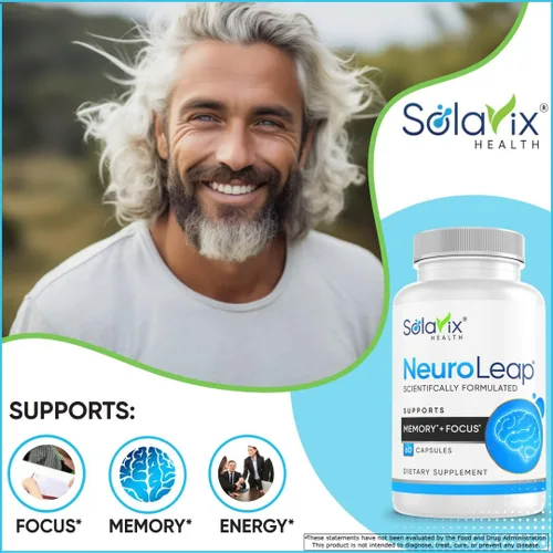 Vista 2 de NeuroLeap Premium Suplemento nootrópico para la salud cerebral Fabricado en Estados Unidos Apoya la memoria, la concentración, la claridad