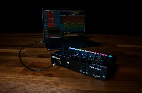 Vista 8 de Roland TR-6S Rhythm Performer Paquete de máquina de tambor compacta con cable MIDI Paquete con cable MIDI