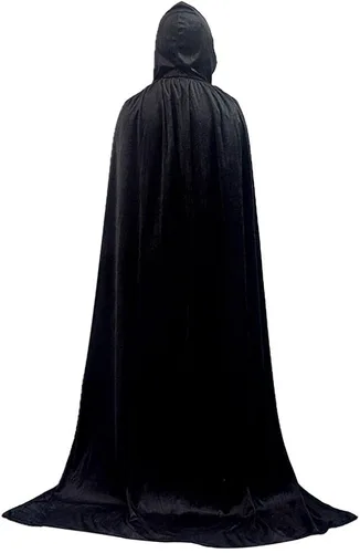 Vista 2 de Oiziuzio Hooded Cloak Long Unisex Capes Robe for Adult Women Halloween Christmas Party Cosplay Costume