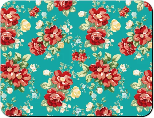 Vista 10 de Tapete de secado de platos para encimera de cocina, 20 x 12 pulgadas, lavable, almohadilla de secado rápido de platos, parte trasera de goma Flores