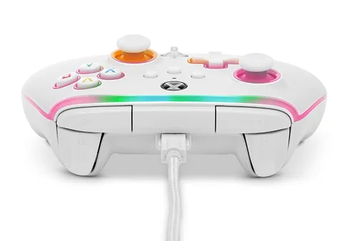 Vista 7 de PowerA Spectra Infinity Enhanced Wired Controller for Xbox Series XS - White Tienda Exclusive gamepad video gaming controller works with Xbox One
