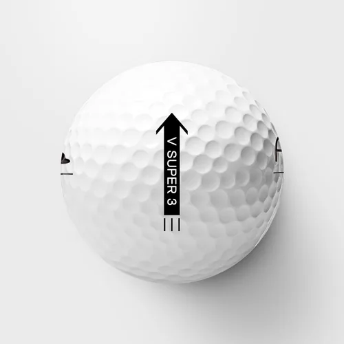 Vista 4 de agape MP5S MP5 VS3 - Pelotas de golf DuraPlus Uretano blanco y negro, 5 piezas y 3 piezas de doble núcleo