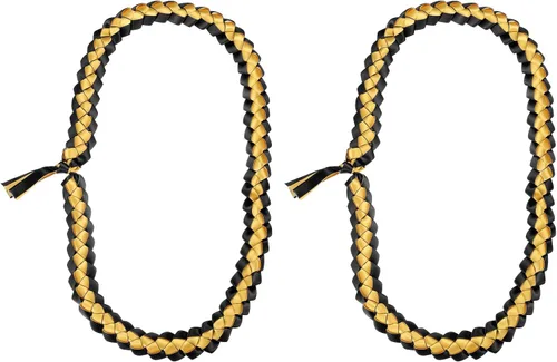 Vista 12 de PATIKIL Leis de graduación de 47 pulgadas, 1 cinta de graduación Leis para dinero de graduación, clase Leis, color brillante, bricolaje para Azul