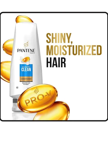 Vista 4 de Pantene Acondicionador Classic Clean, 24 fl oz, paquete doble