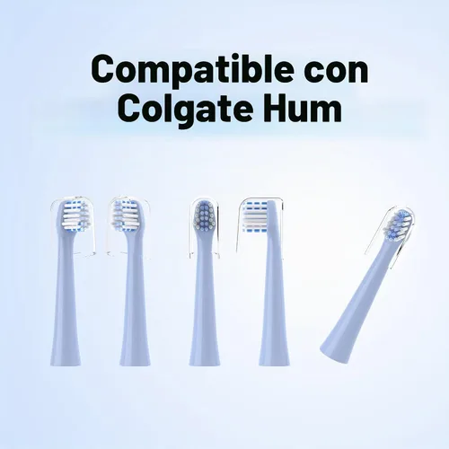 Vista 2 de Cabezales de repuesto para cepillo de dientes, paquete de 10 5 azul+5 verde