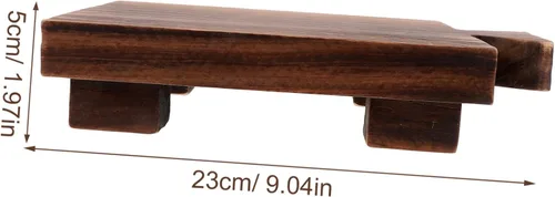 Vista 2 de Taburete de cocina de madera, soporte para jabón para el hogar, soporte de esponja, soporte para placa de tocador, estante para jabón, rueda
