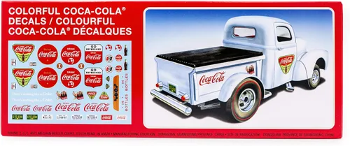 Vista 2 de AMT Willy's Coca-Cola Pickup Gasser 1940 - Kit de modelo de camioneta a escala 1/25 - Vehículo vintage para construir para niños y adultos