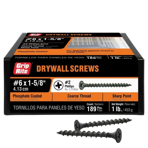 Vista 13 de Grip-Rite 2CDWS5#6 X 2 "Phillips Bugle Head - Tornillo para paneles de yeso de punta afilada, caja de 5 libras