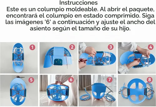 Vista 4 de KINSPORY Columpio para niños pequeños, cadenas de hierro resistente recubiertas de 59", columpio para bebé al aire libre, asiento tipo cubeta