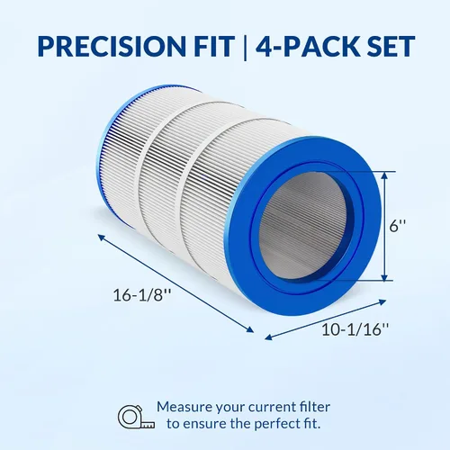 Vista 2 de Cartucho de filtro de piscina de repuesto para Pentair Clean & Clear y Posi-Clear RP Series, 5oz Trilobal Heavy Fabric, Ultra Series, 75 pies