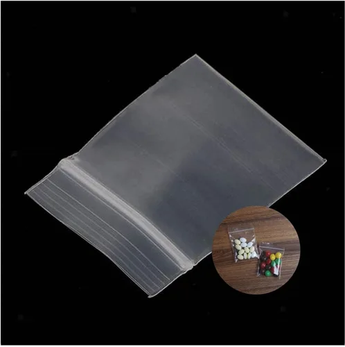 Vista 19 de Mini bolsas de plástico, 1000 unidades de 1.5 x 1.5 pulgadas, bolsas de almacenamiento reutilizables transparentes con cremallera para joyas