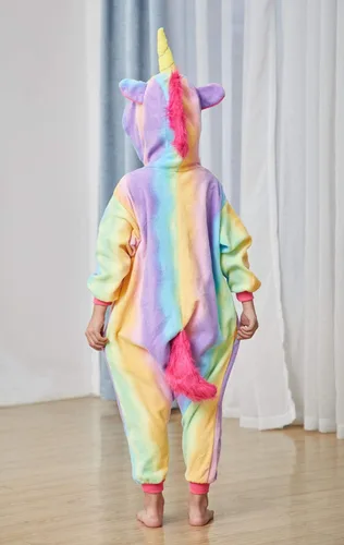 Vista 9 de Pijama unisex de unicornio para niños, disfraz de Halloween, regalo de cumpleaños