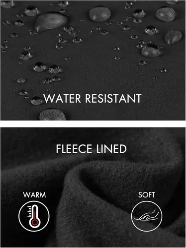 Vista 4 de BALEAF Pantalones deportivos con forro polar para mujer, pantalones de senderismo de cintura alta, resistentes al agua, pantalones térmicos de esquí