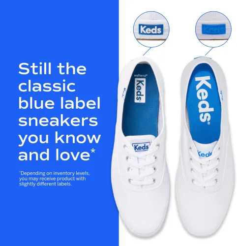 Vista 5 de Keds Champion - Tenis de lona con cordones para mujer