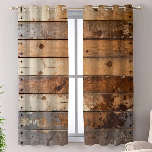 Vista 134 de Shrahala Floral Abstract Design Blackout Curtain Tiers, Minimalist Flower Illustration Kitchen Valance Light Blocking Tier Drapes with Rod Pocket, 2