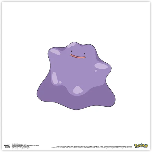 Vista 9 de Trends International Gallery Pops Pokemon - Arte de pared Ditto, versión enmarcada negra, 12 x 12 pulgadas